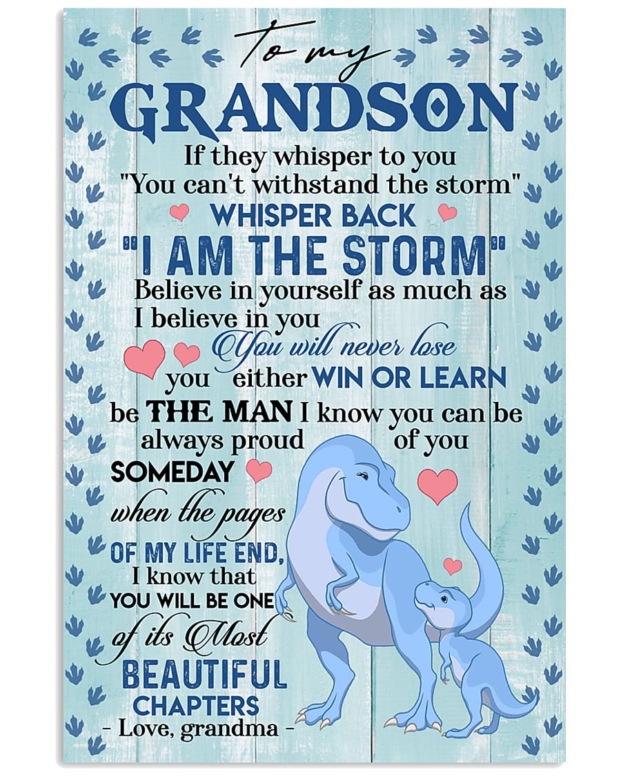 To My Grandson Poster-A Loves Gift