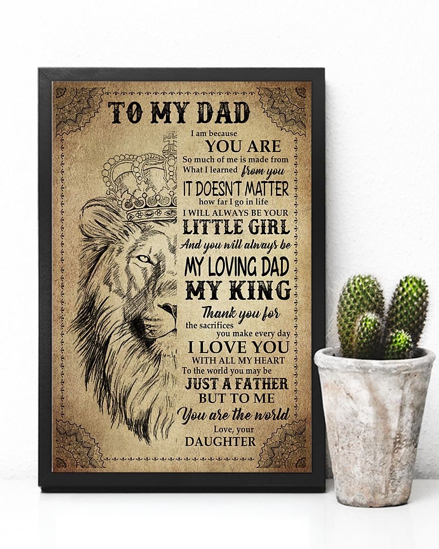To My Dad Poster-A Loves Gift