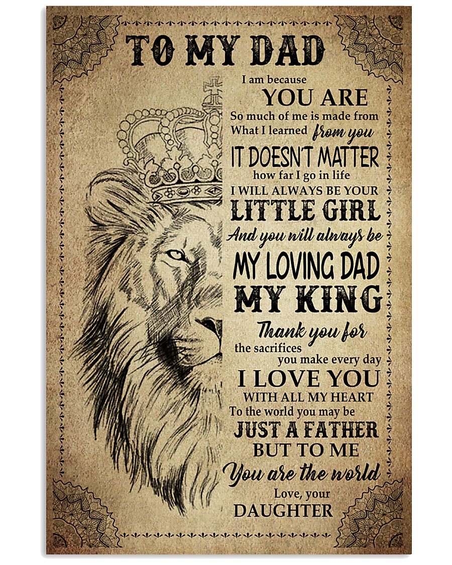 To My Dad Poster-A Loves Gift
