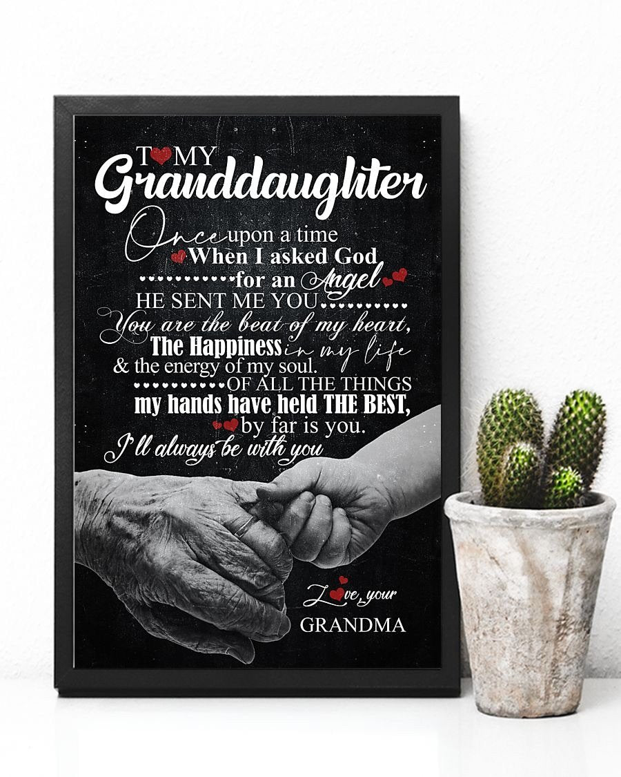 To My Granddaughter Poster-A Loves Gift