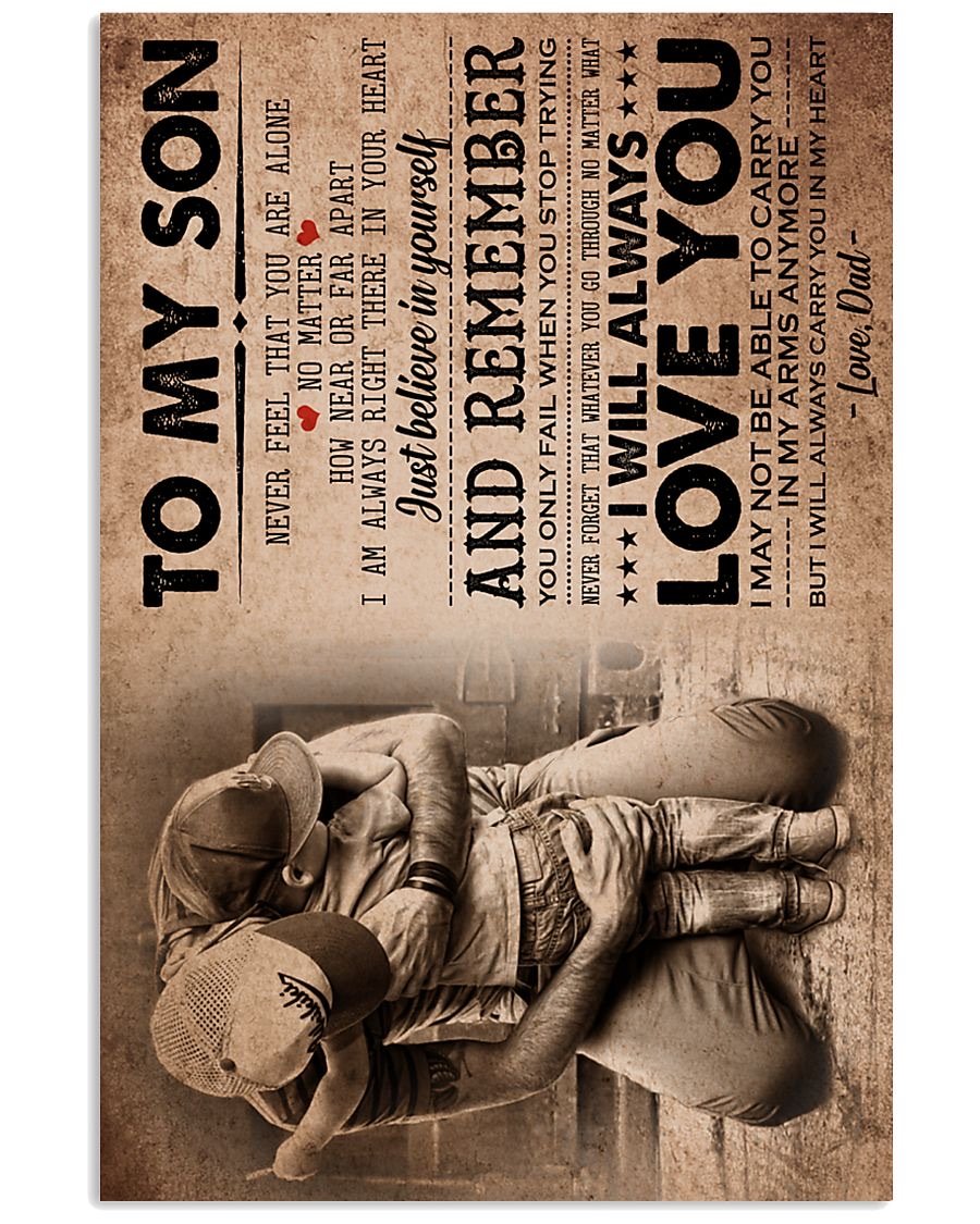 To My Son Poster - Great Gifts For Your Son-A Loves Gift