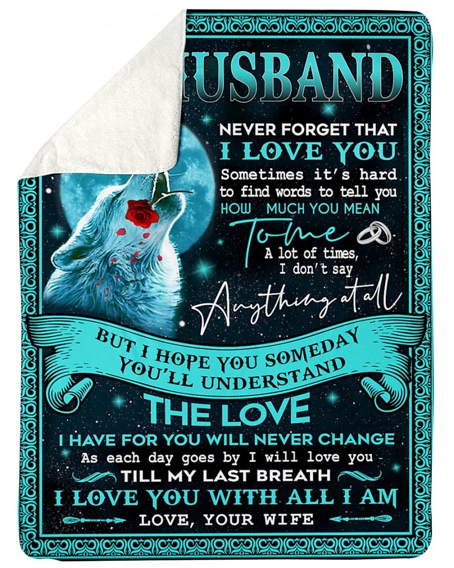 Fleece Blanket - To My Husband Fleece Blanket-A Loves Gift