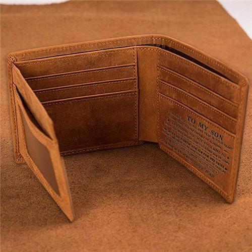 MY SON LEATHER WALLET-A Loves Gift
