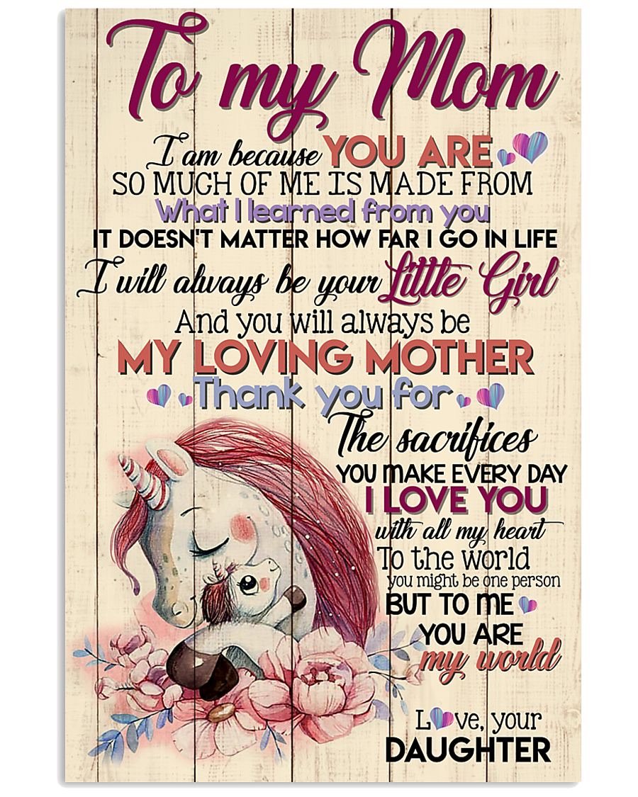 To My Mom Poster-A Loves Gift