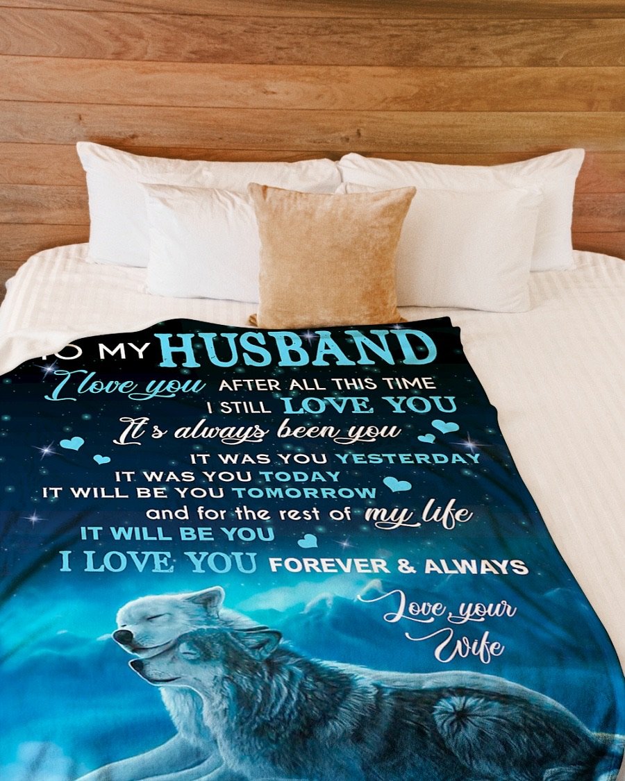 Fleece Blanket - To My Husband Fleece Blanket-A Loves Gift