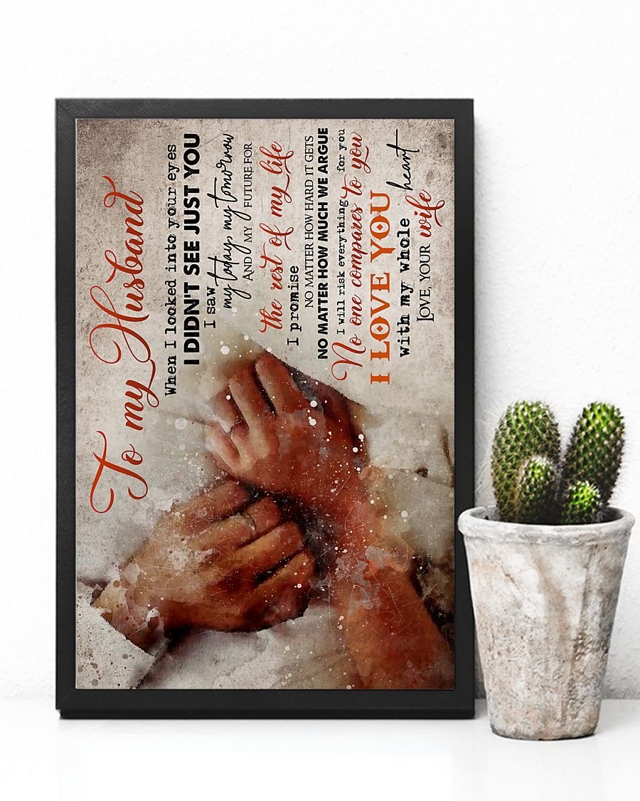 Perfect Gifts For Husband - To My Husband Poster-A Loves Gift