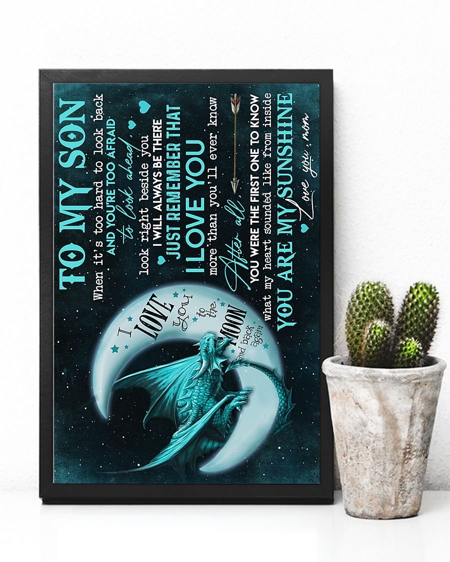 To My Son Poster - Great Gifts For Your Son-A Loves Gift