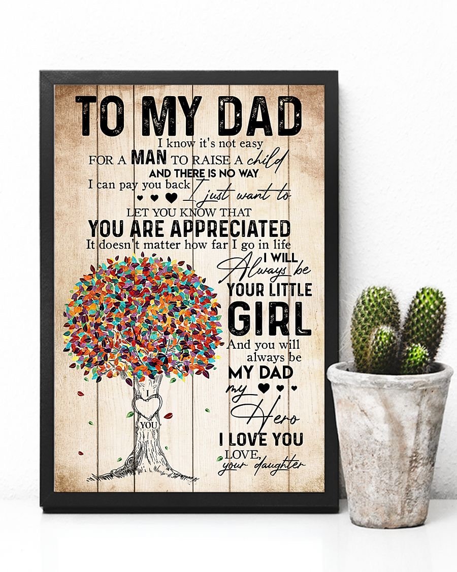 To My Dad Poster-A Loves Gift