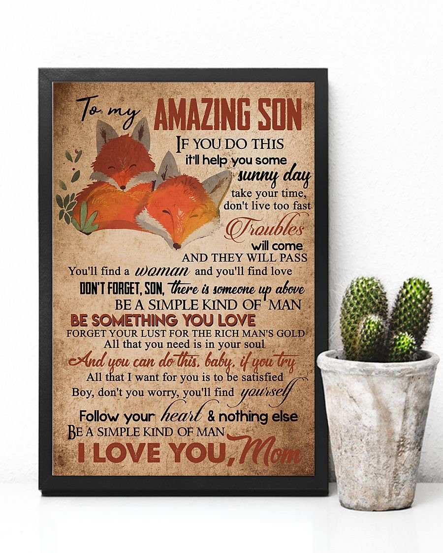 To My Son Poster - Great Gifts For Your Son-A Loves Gift