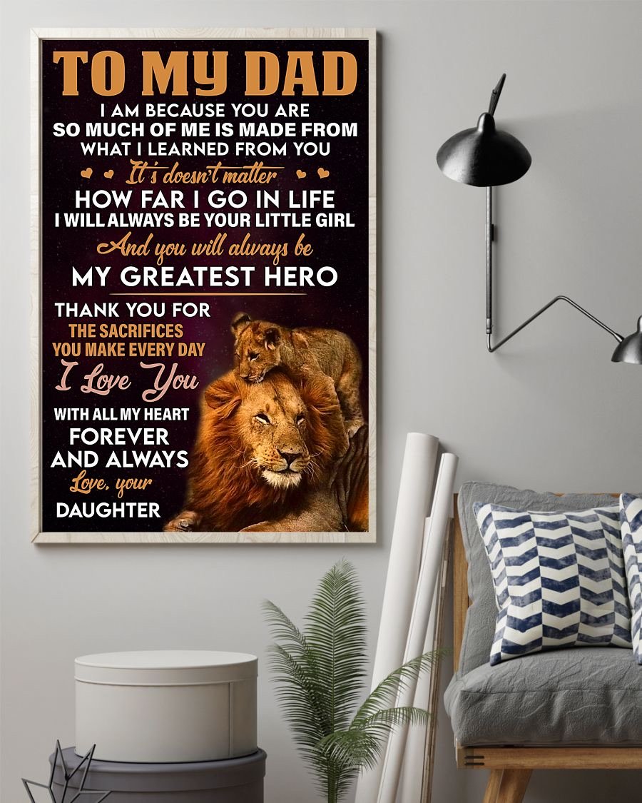 To My Dad Poster-A Loves Gift