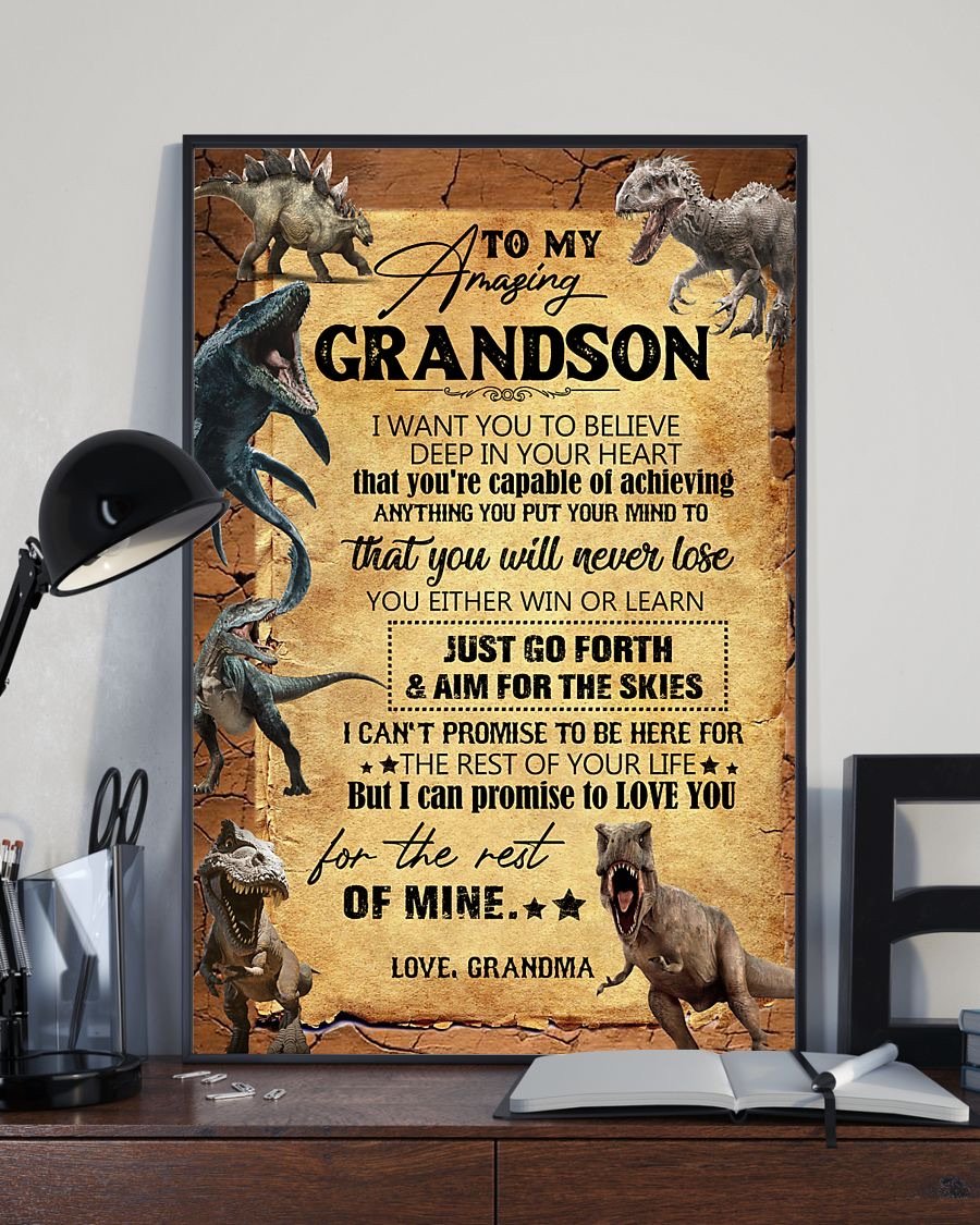 To My Grandson Poster-A Loves Gift