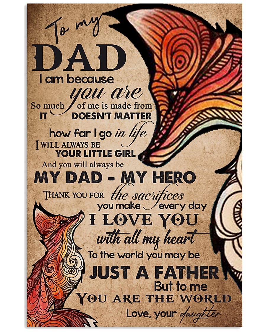 To My Dad Poster-A Loves Gift