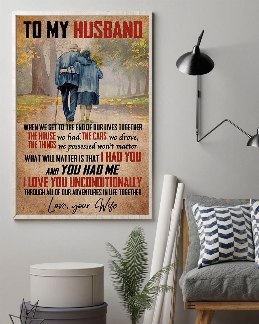 Perfect Gifts For Husband - To My Husband Poster-A Loves Gift