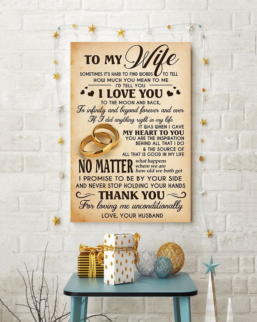 Perfect Gifts For Wife - To My Wife  Poster-A Loves Gift