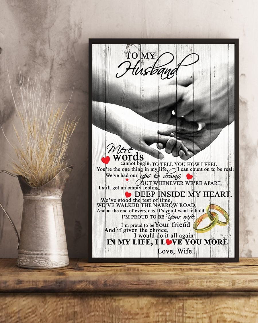 Perfect Gifts For Husband - To My Husband Poster-A Loves Gift