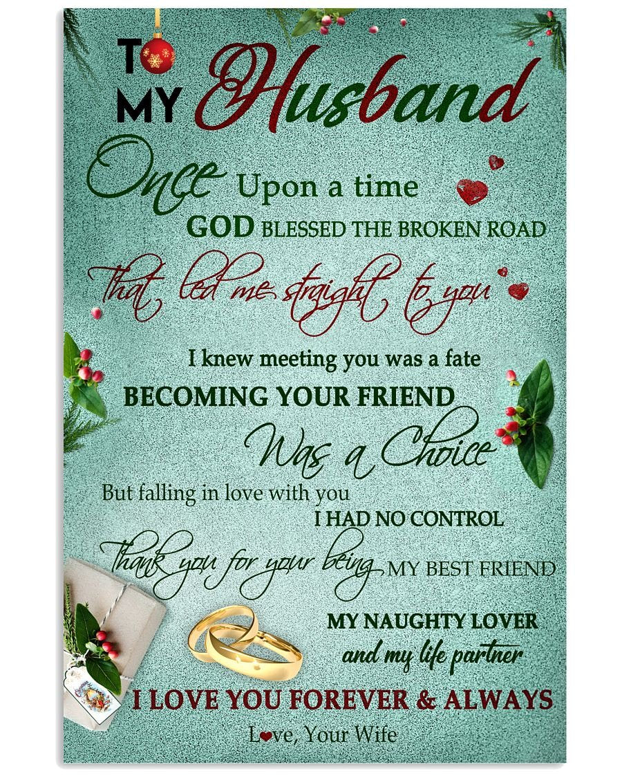 Perfect Gifts For Husband - To My Husband Poster-A Loves Gift