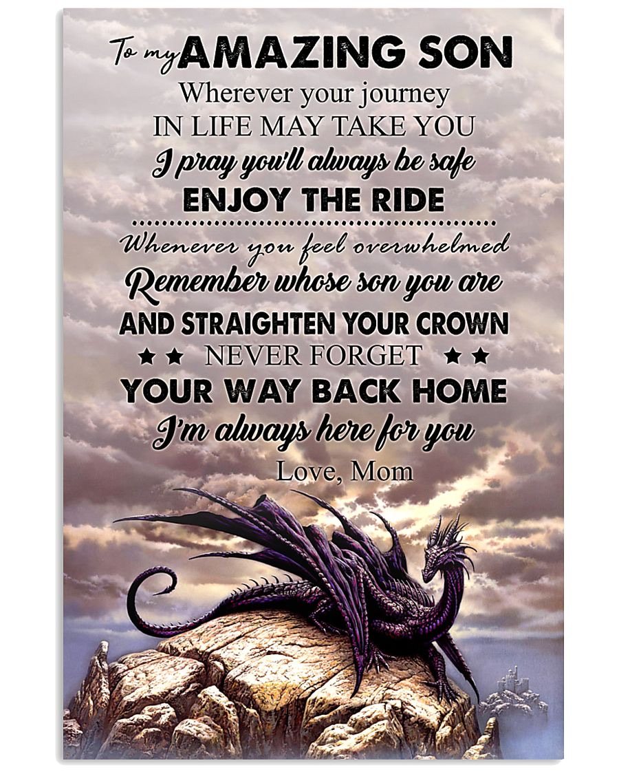 To My Son Poster - Great Gifts For Your Son-A Loves Gift