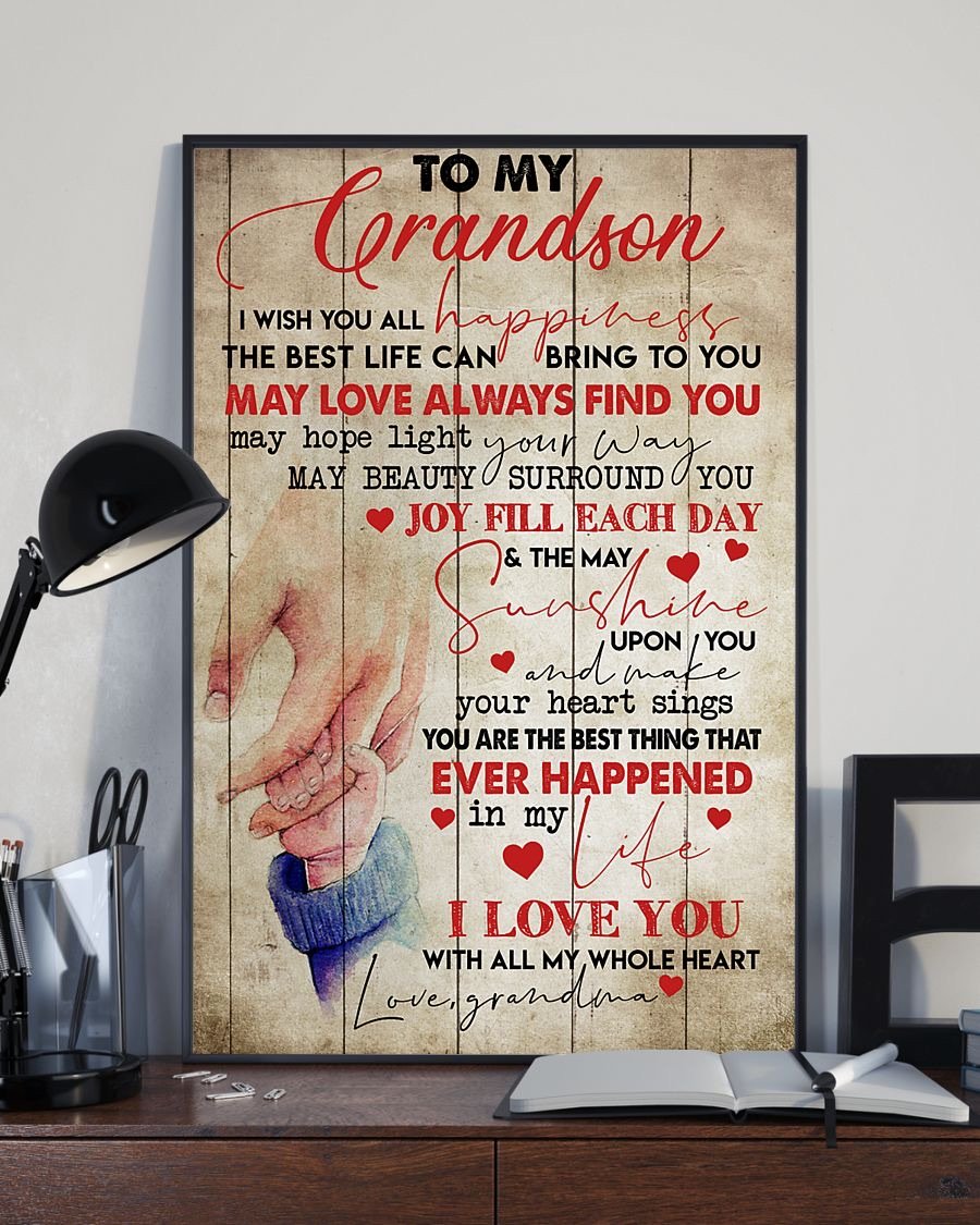 To My Grandson Poster-A Loves Gift