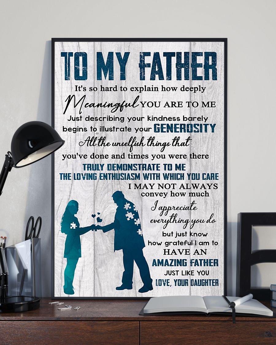 To My Dad Poster-A Loves Gift