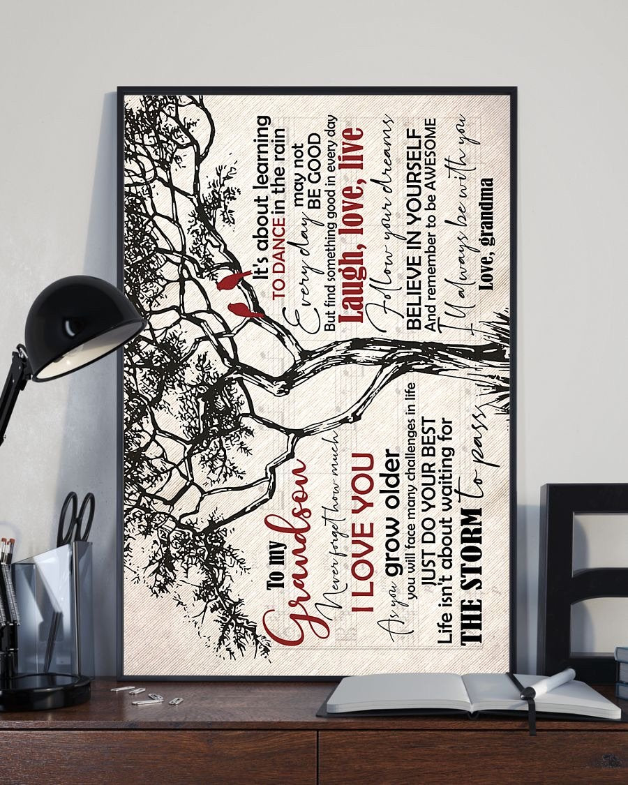 To My Grandson Poster-A Loves Gift