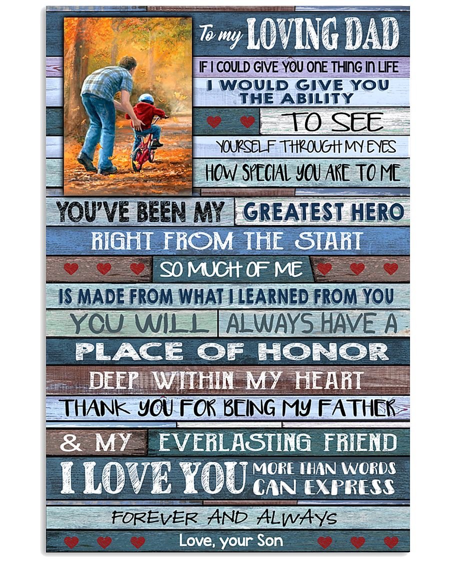 To My Dad Poster-A Loves Gift