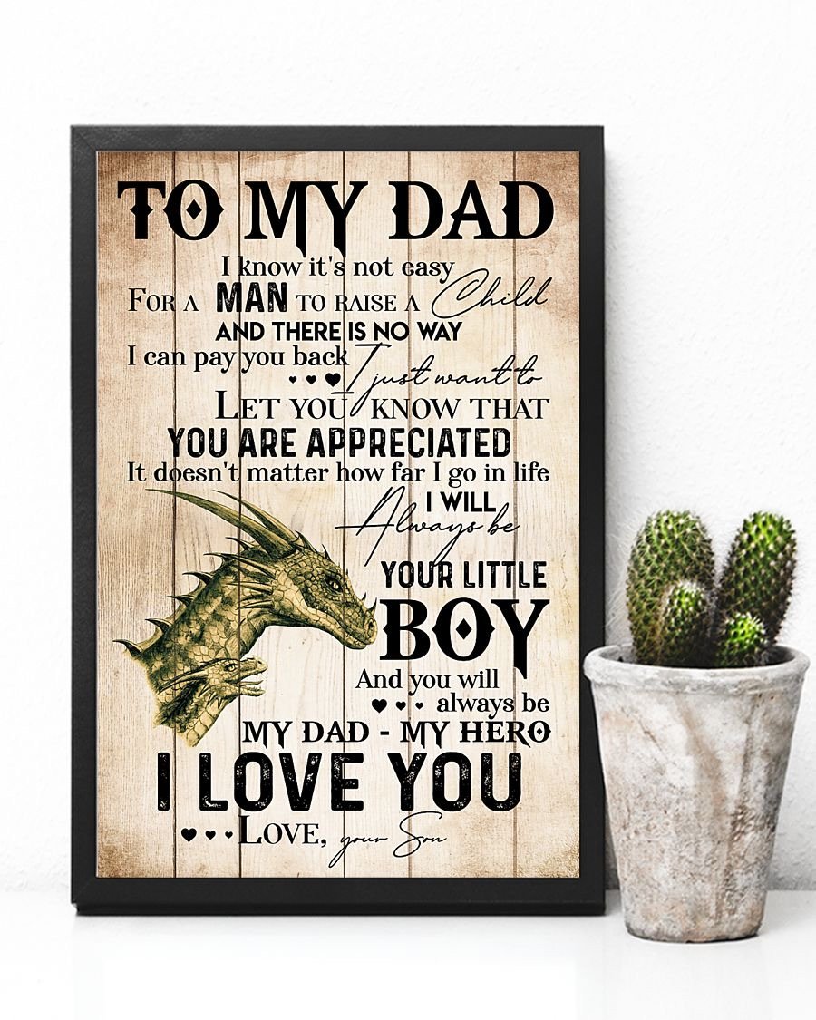 To My Dad Poster-A Loves Gift