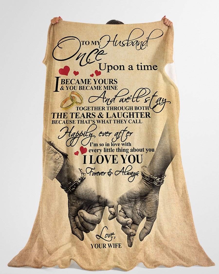 Fleece Blanket - To My Husband Fleece Blanket-A Loves Gift