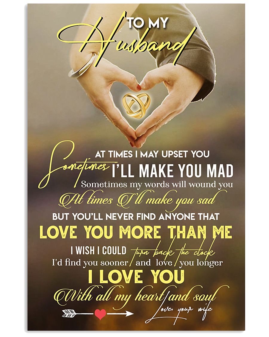 Perfect Gifts For Husband - To My Husband Poster-A Loves Gift