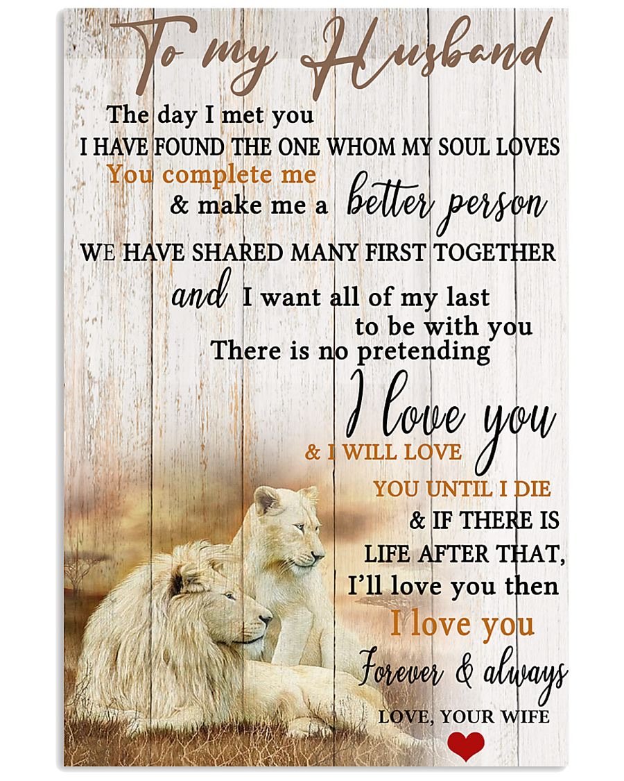 To My Husband  Poster-A Loves Gift