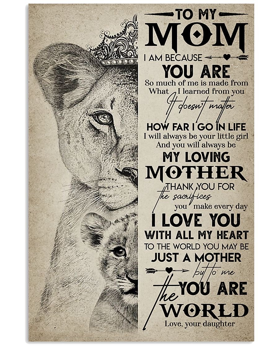 To My Mom Poster-A Loves Gift