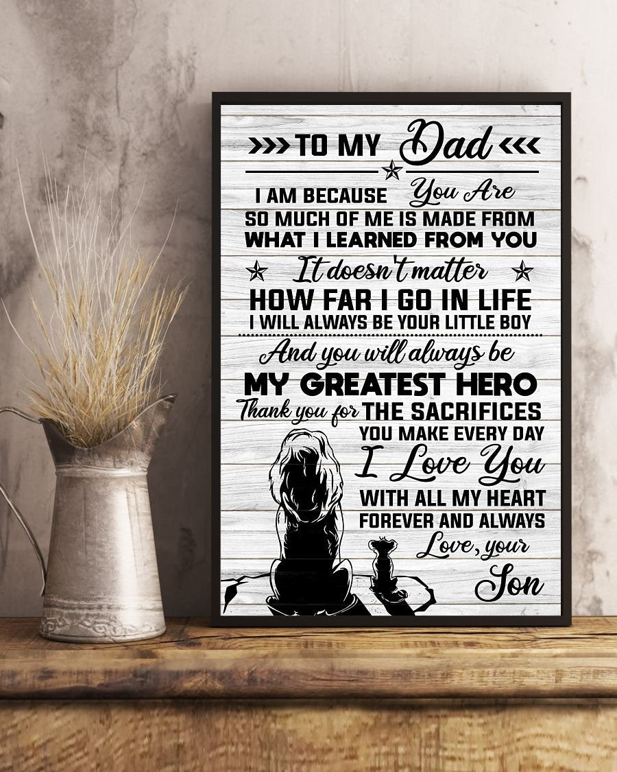 To My Dad Poster-A Loves Gift