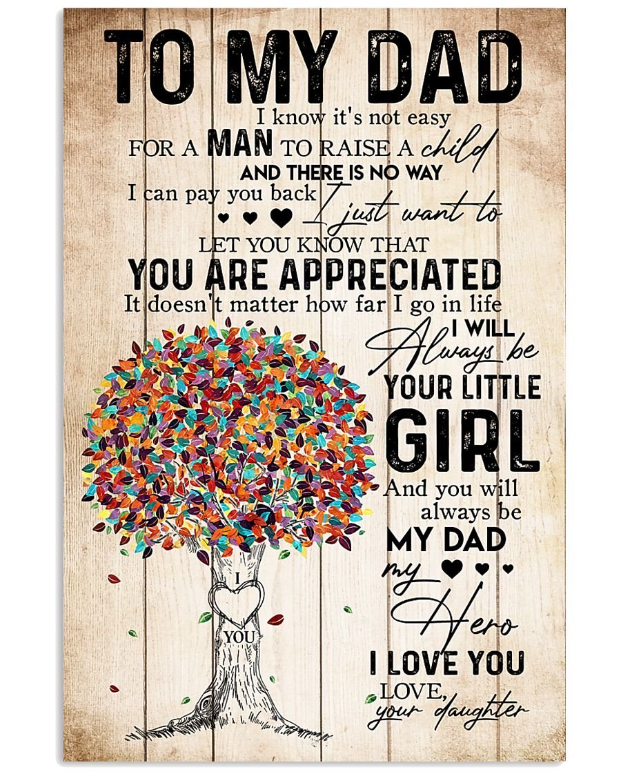 To My Dad Poster-A Loves Gift