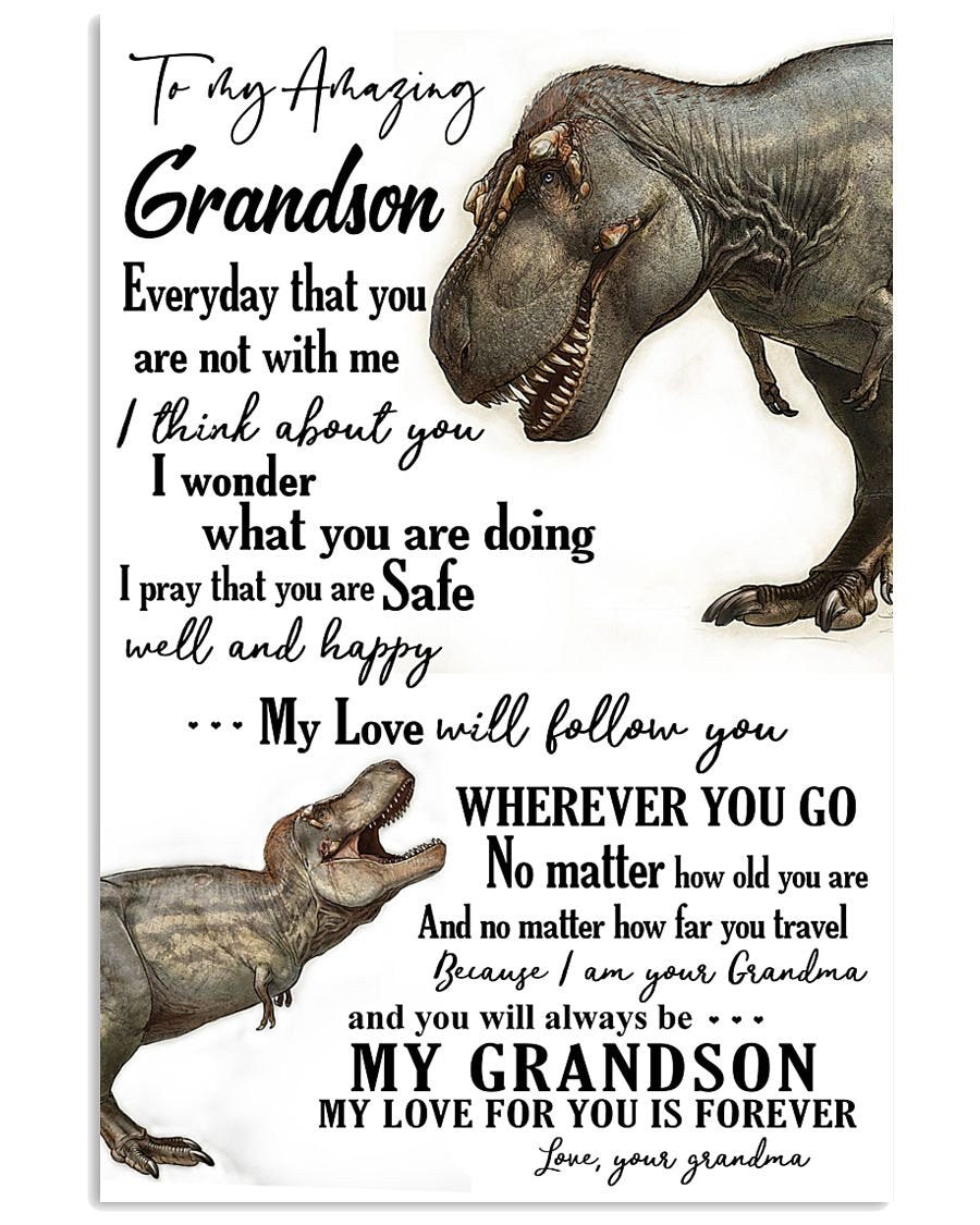 To My Grandson Poster-A Loves Gift