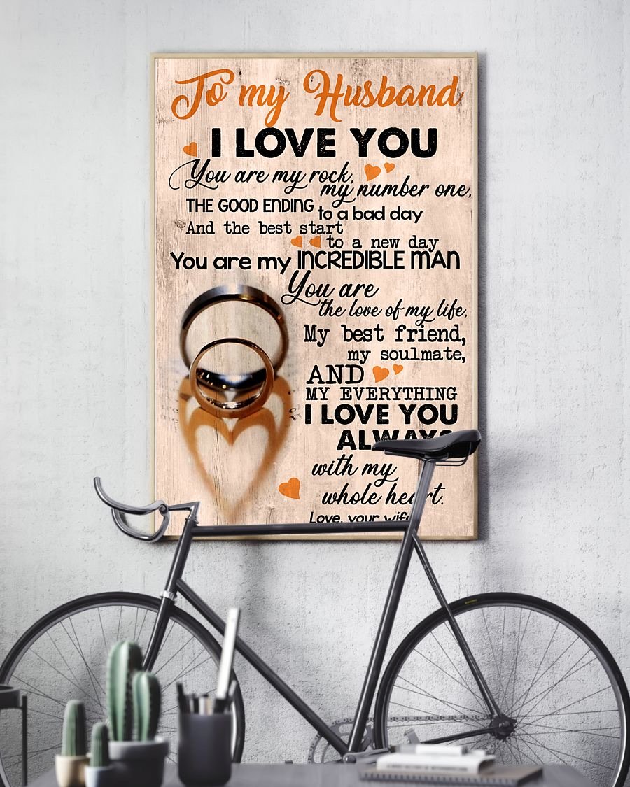 Perfect Gifts For Husband - To My Husband Poster-A Loves Gift