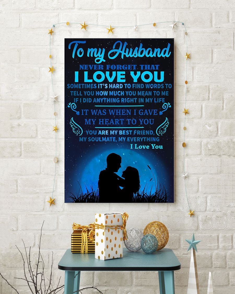 Perfect Gifts For Husband - To My Husband Poster-A Loves Gift