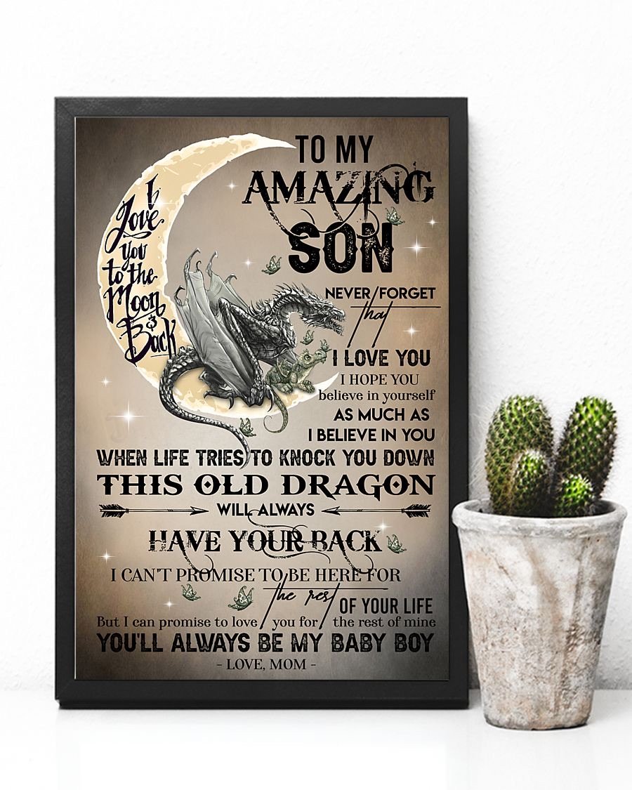 To My Son Poster - Great Gifts For Your Son-A Loves Gift