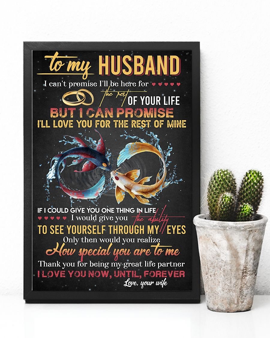 Perfect Gifts For Husband - To My Husband Poster-A Loves Gift