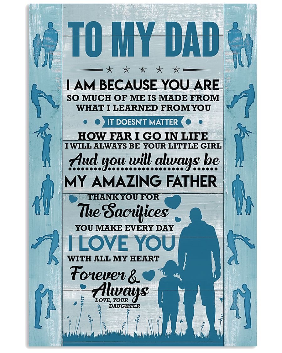 To My Dad Poster-A Loves Gift