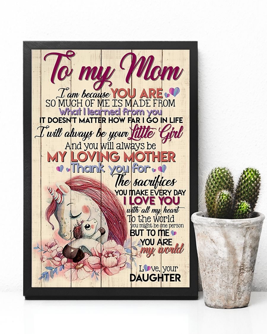To My Mom Poster-A Loves Gift