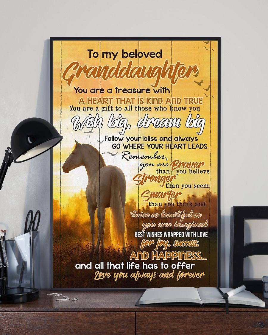 To My Granddaughter Poster-A Loves Gift