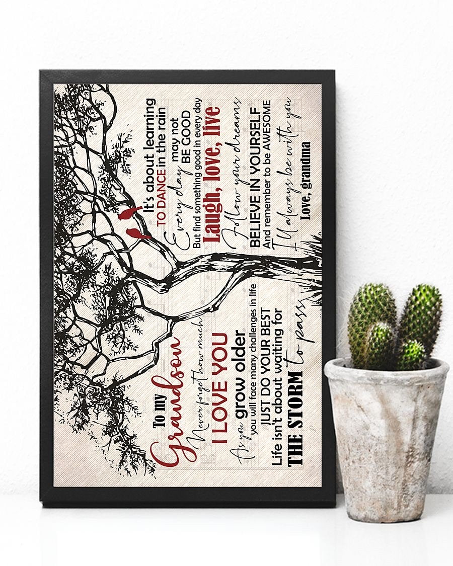 To My Grandson Poster-A Loves Gift