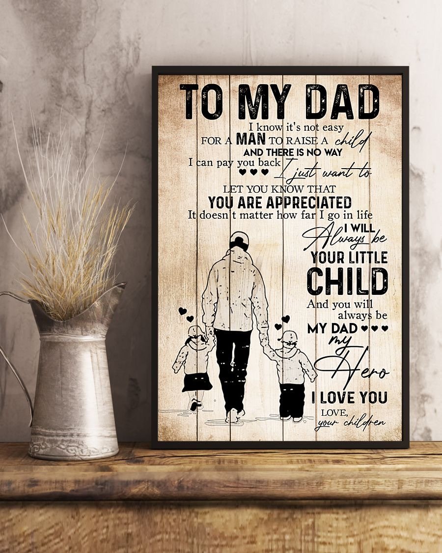 To My Dad Poster-A Loves Gift