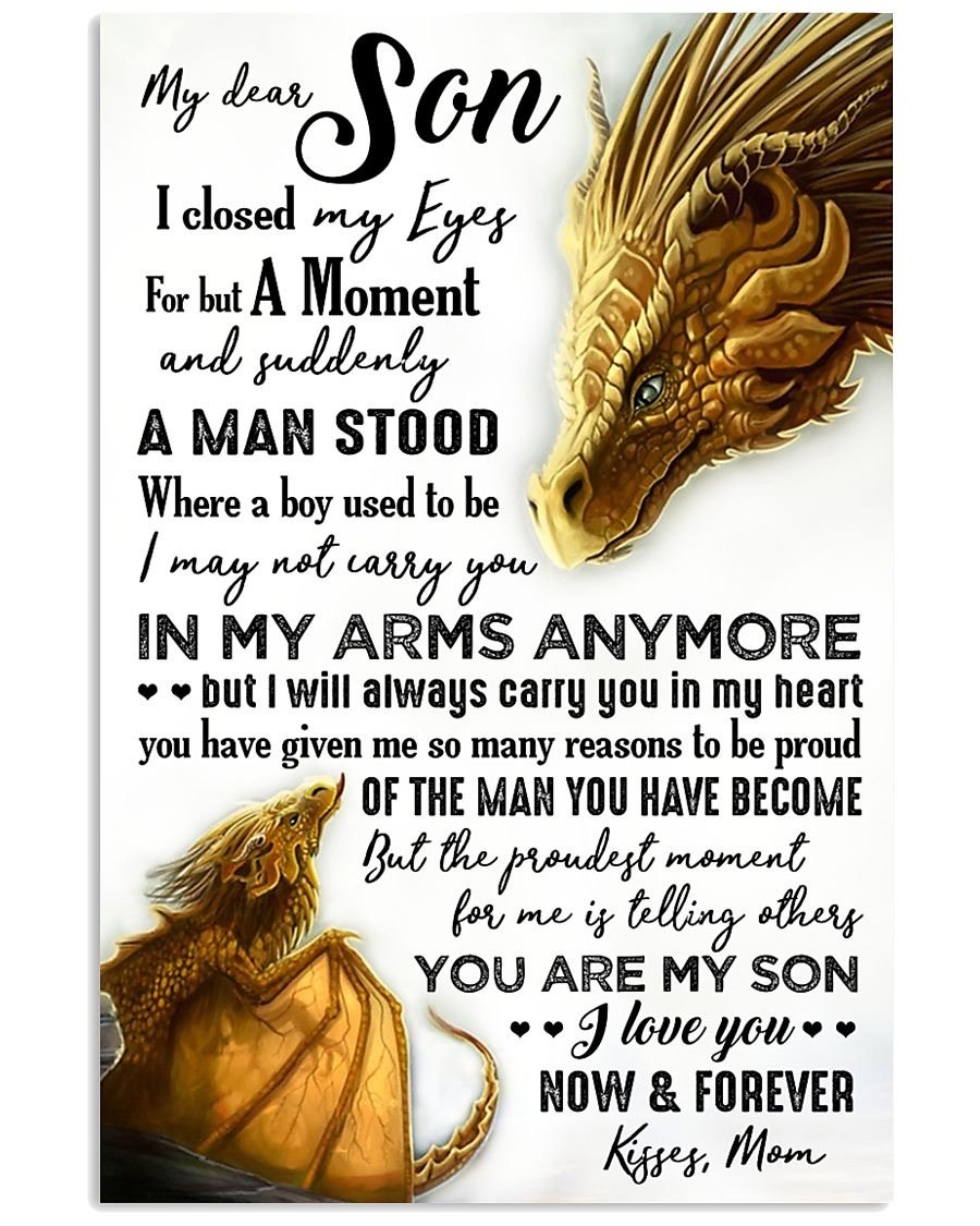 To My Son Poster - Great Gifts For Your Son-A Loves Gift