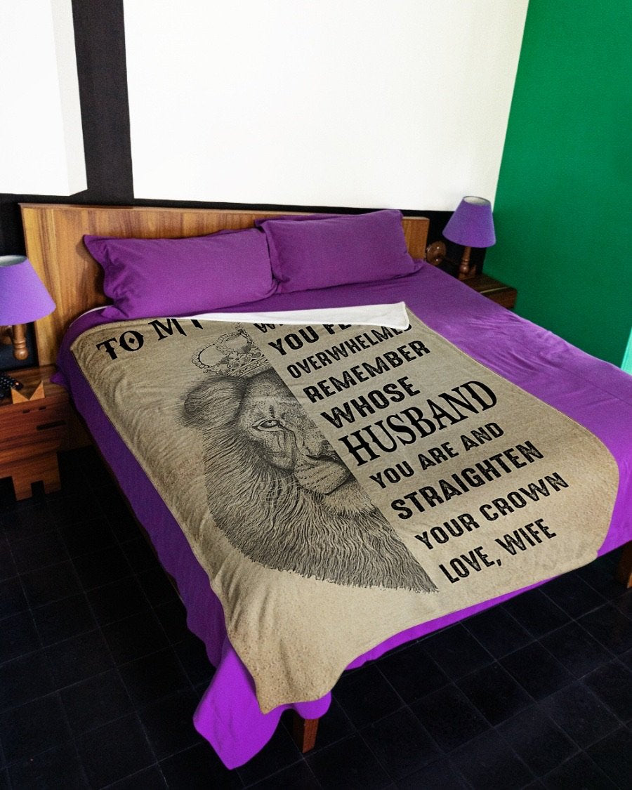 Fleece Blanket - To My Husband Fleece Blanket-A Loves Gift