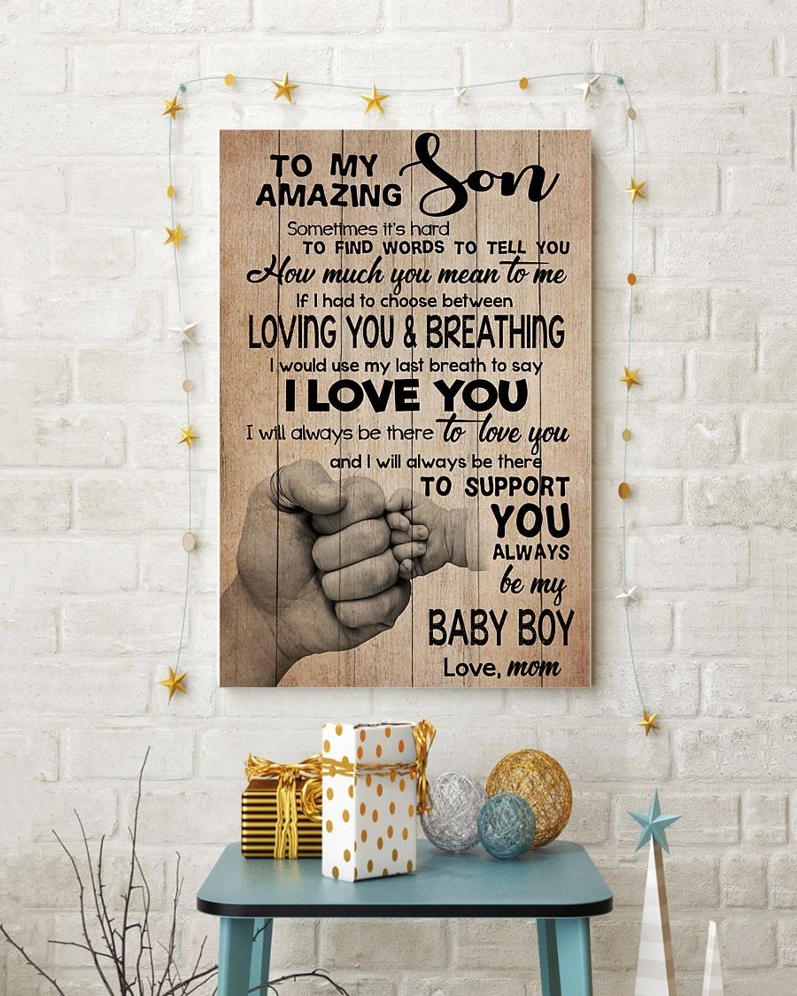 To My Son Poster - Great Gifts For Your Son-A Loves Gift
