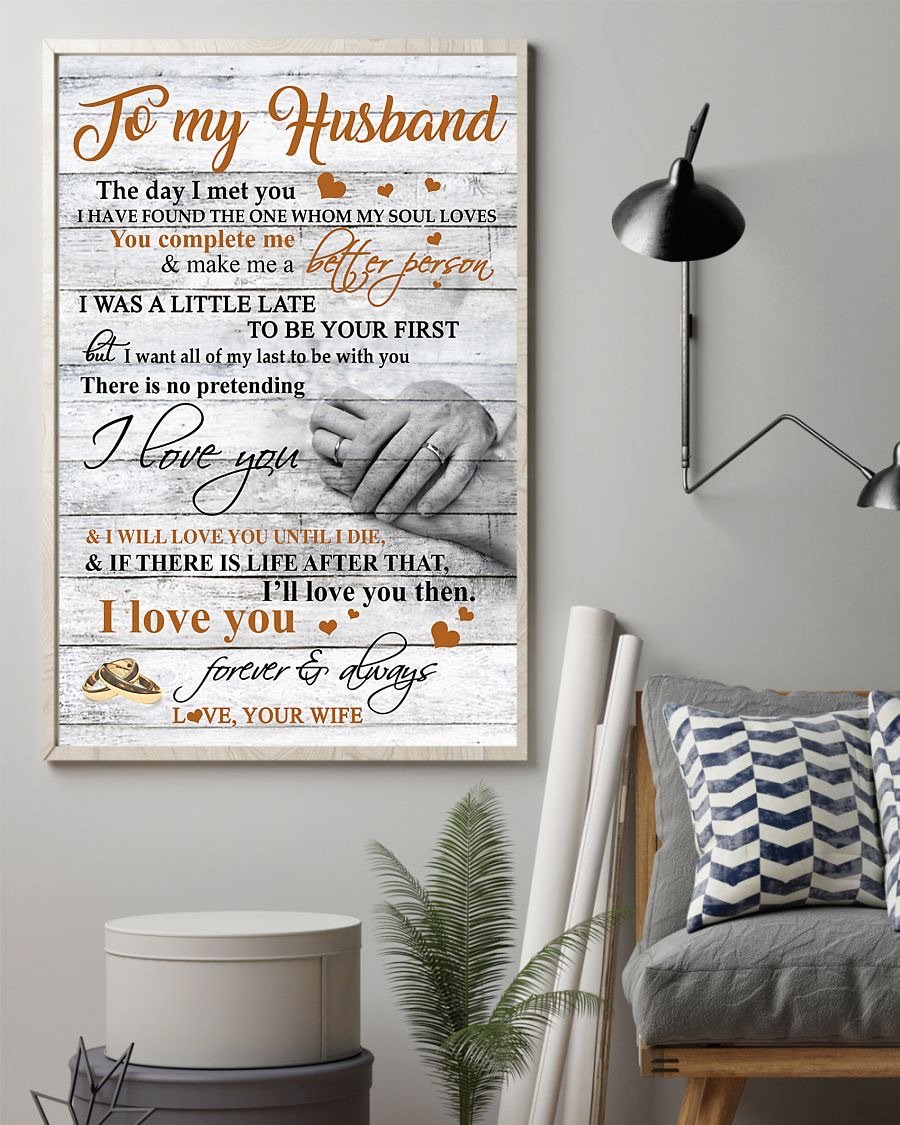 Perfect Gifts For Husband - To My Husband Poster-A Loves Gift