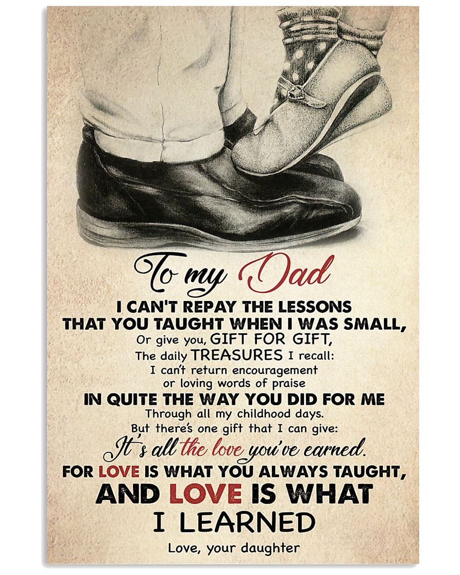 To My Dad Poster-A Loves Gift