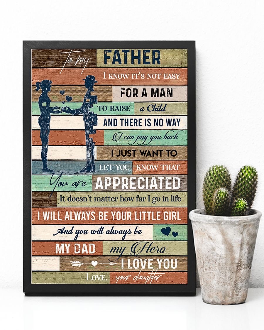 To My Dad Poster-A Loves Gift