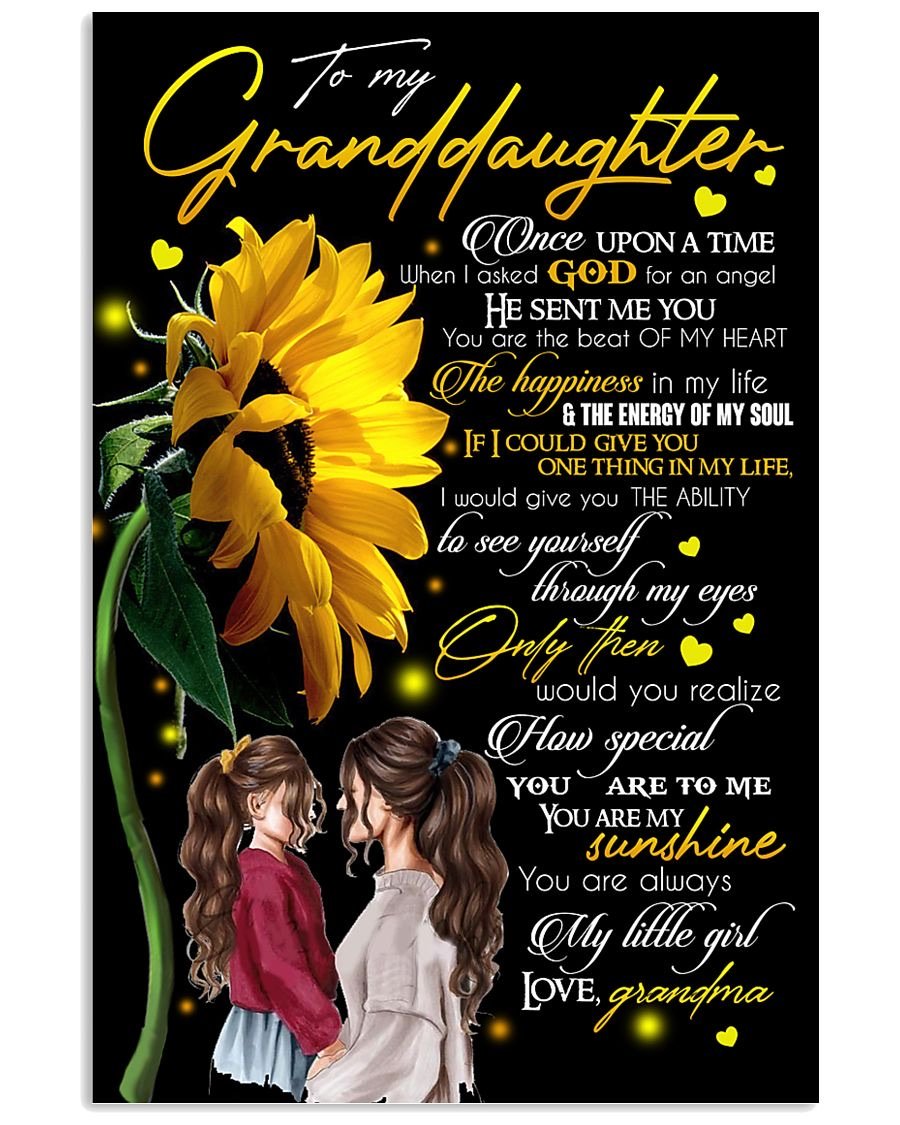 To My Granddaughter Poster-A Loves Gift
