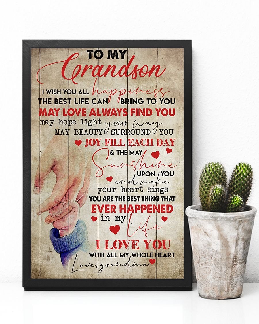 To My Grandson Poster-A Loves Gift